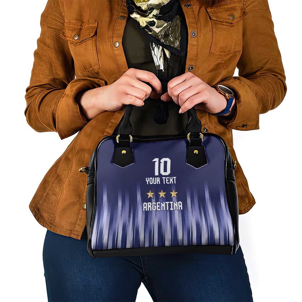 Argentina Football Custom Shoulder Handbag Vamos La Albiceleste Vintage LT9