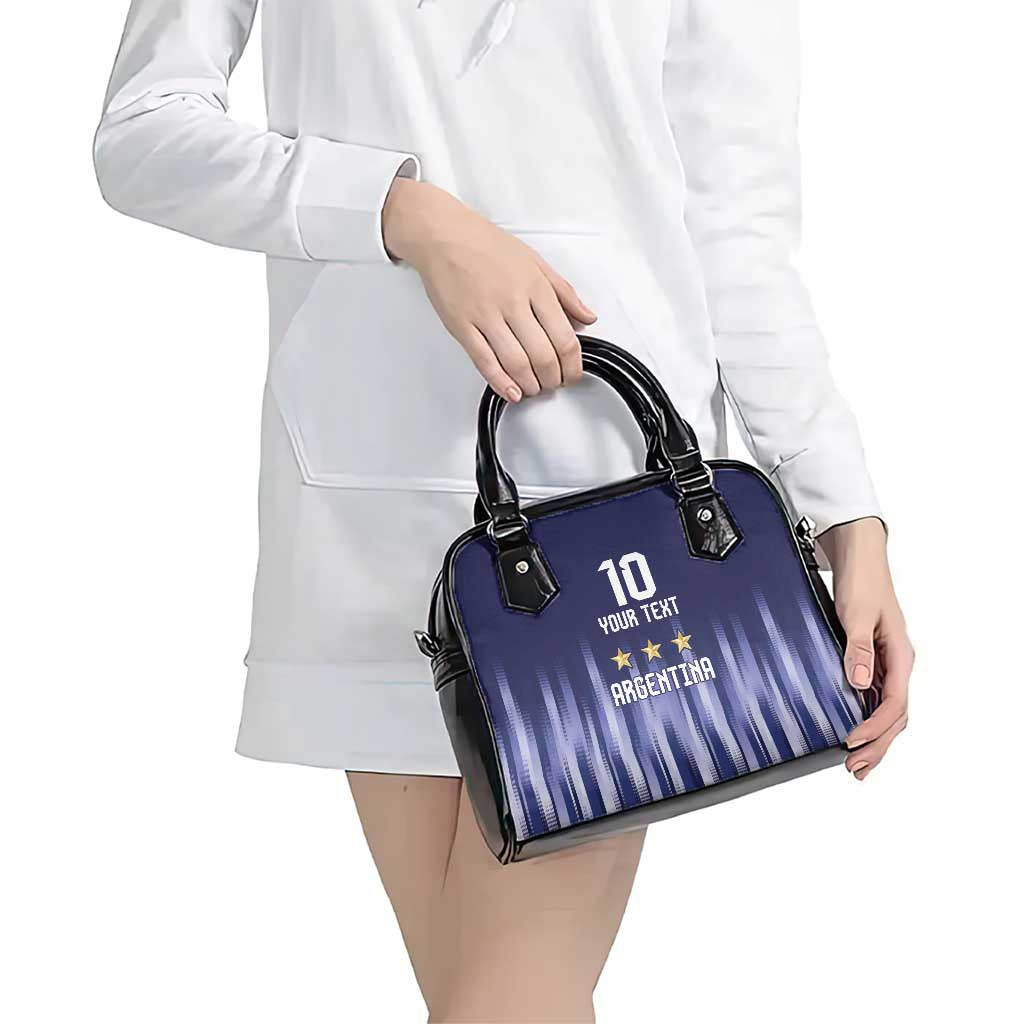 Argentina Football Custom Shoulder Handbag Vamos La Albiceleste Vintage LT9