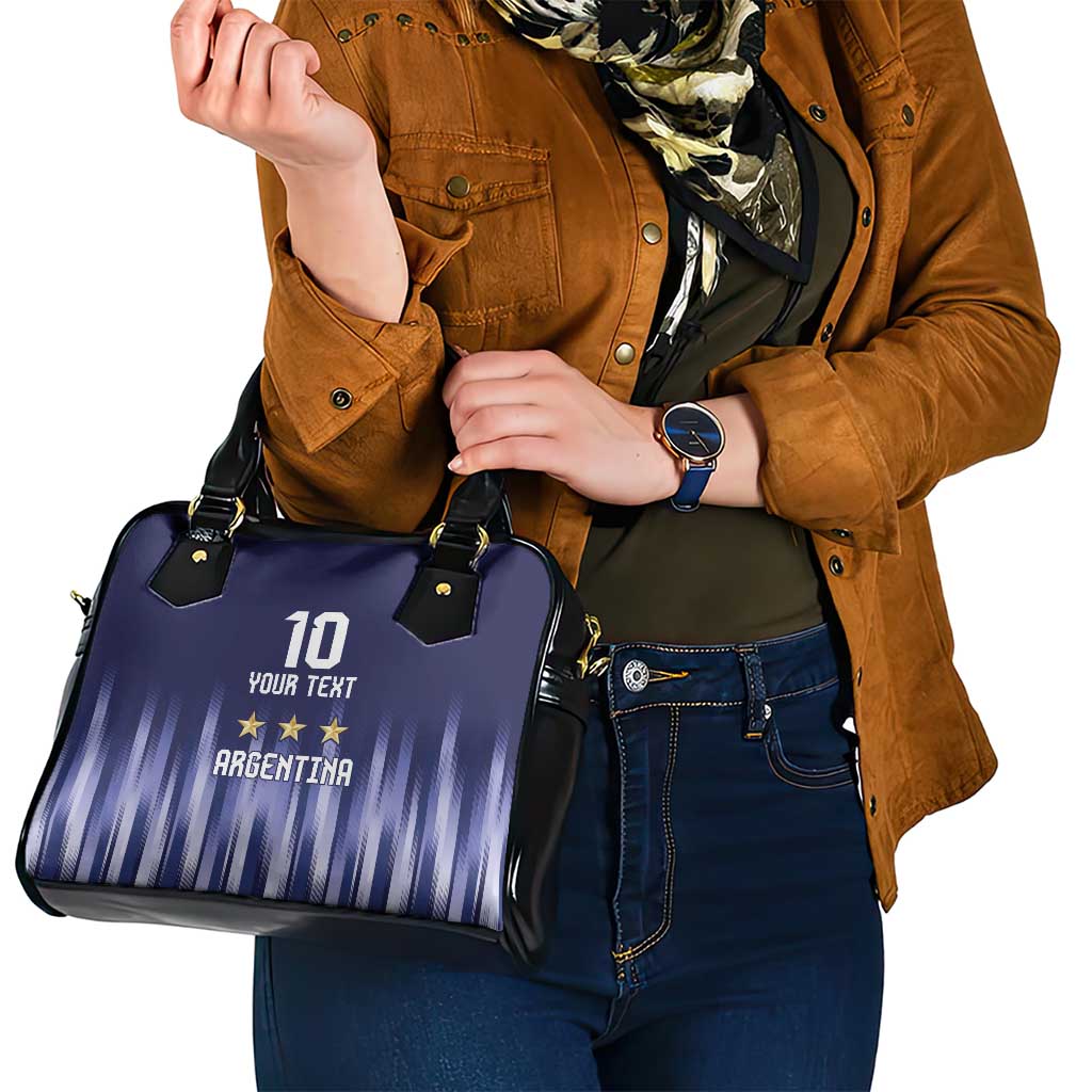 Argentina Football Custom Shoulder Handbag Vamos La Albiceleste Vintage LT9