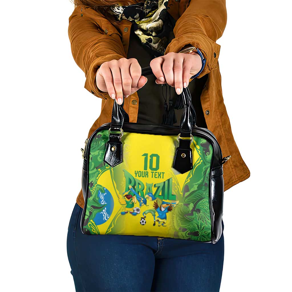 Brazil Football Custom Shoulder Handbag Brasil Birds Mascot Bora Brasil! LT9