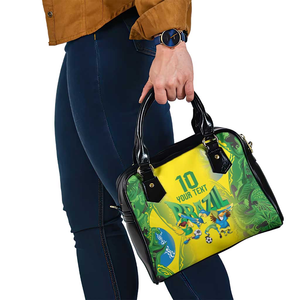Brazil Football Custom Shoulder Handbag Brasil Birds Mascot Bora Brasil! LT9