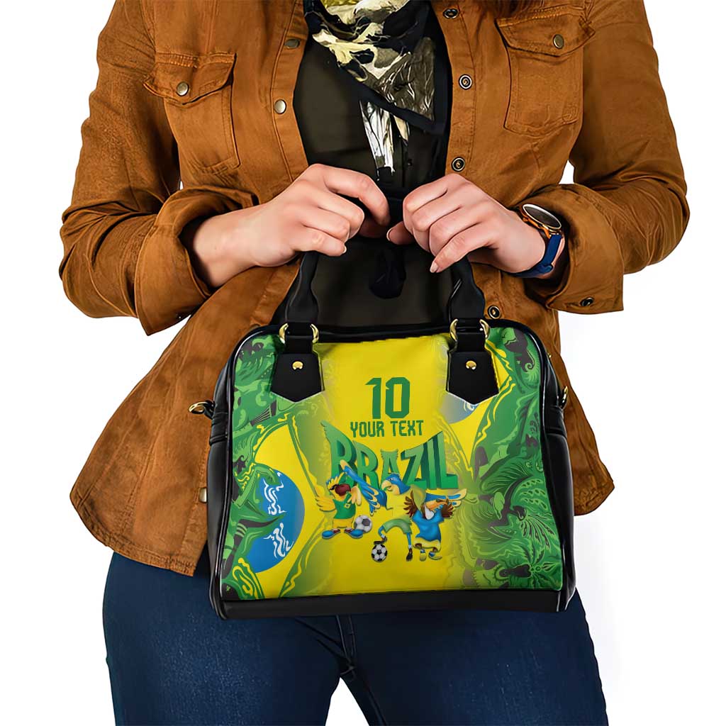 Brazil Football Custom Shoulder Handbag Brasil Birds Mascot Bora Brasil! LT9