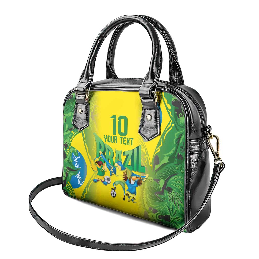 Brazil Football Custom Shoulder Handbag Brasil Birds Mascot Bora Brasil! LT9
