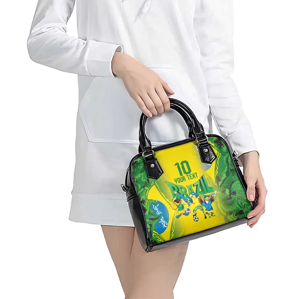Brazil Football Custom Shoulder Handbag Brasil Birds Mascot Bora Brasil! LT9