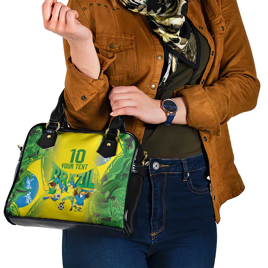 Brazil Football Custom Shoulder Handbag Brasil Birds Mascot Bora Brasil! LT9