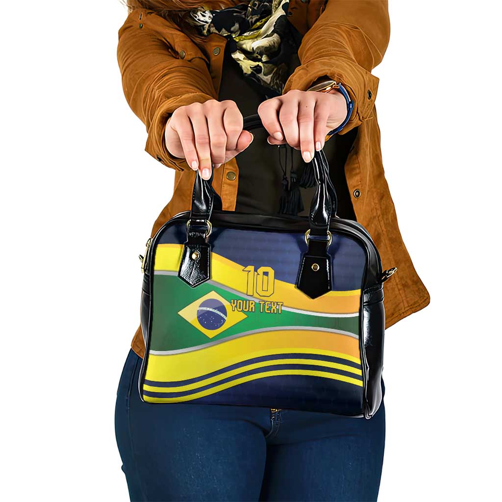 Brazil Football Custom Shoulder Handbag Selecao Canarinho Flag Motif LT9