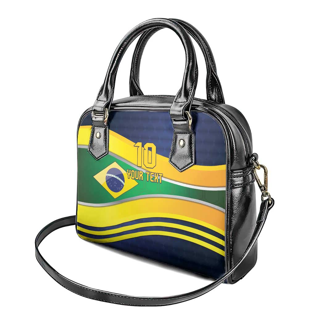 Brazil Football Custom Shoulder Handbag Selecao Canarinho Flag Motif LT9