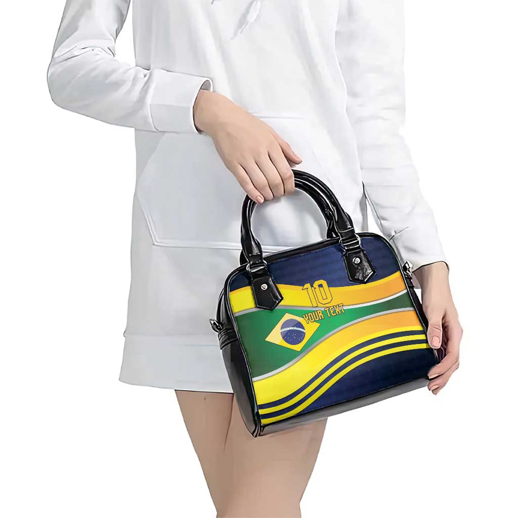 Brazil Football Custom Shoulder Handbag Selecao Canarinho Flag Motif LT9