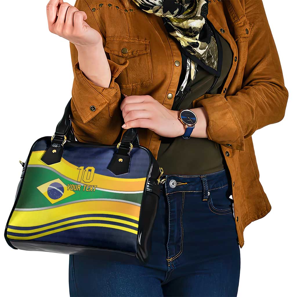 Brazil Football Custom Shoulder Handbag Selecao Canarinho Flag Motif LT9