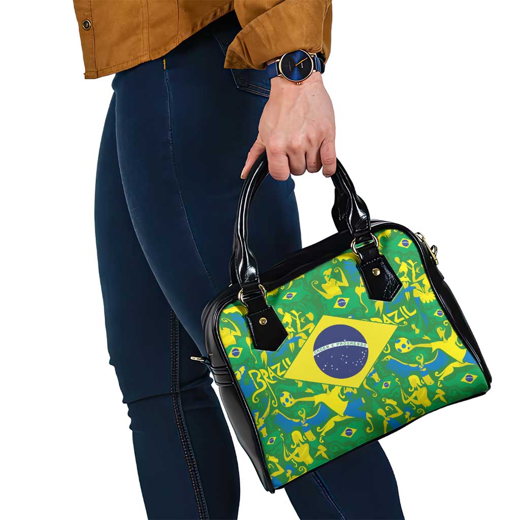 Brazil Ordem e Progresso Shoulder Handbag Native Brasil Mixed Together LT9