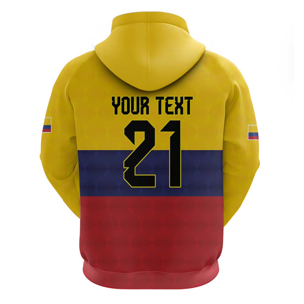 Colombia Football Custom Hoodie Come On Los Cafeteros Flag Style LT9