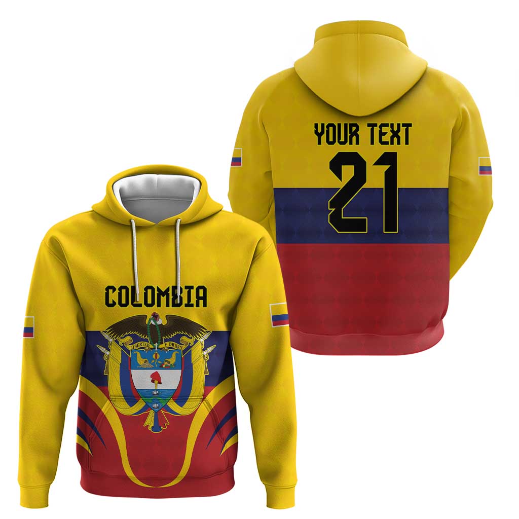 Colombia Football Custom Hoodie Come On Los Cafeteros Flag Style LT9