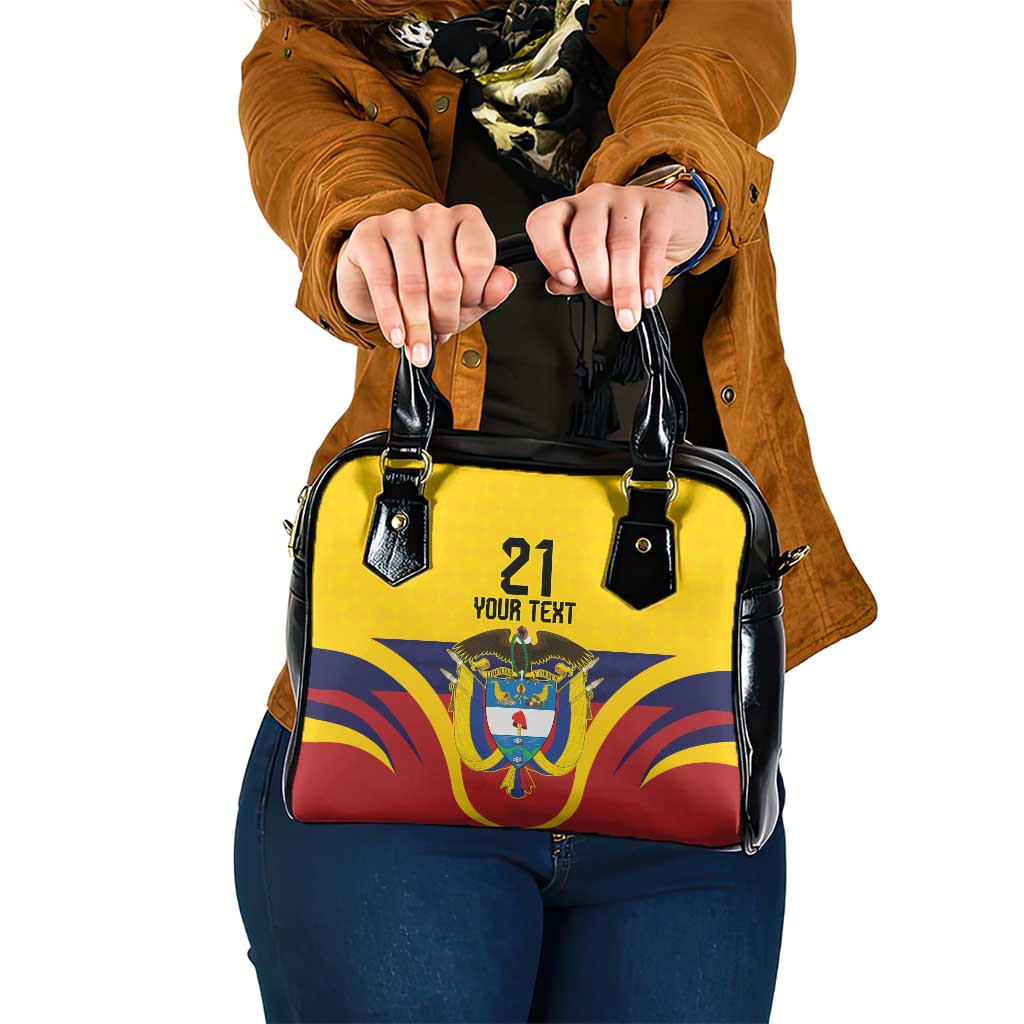 Colombia Football Custom Shoulder Handbag Come On Los Cafeteros Flag Style LT9