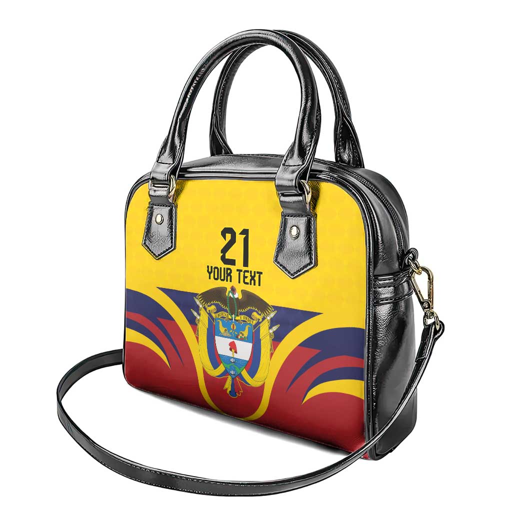 Colombia Football Custom Shoulder Handbag Come On Los Cafeteros Flag Style LT9