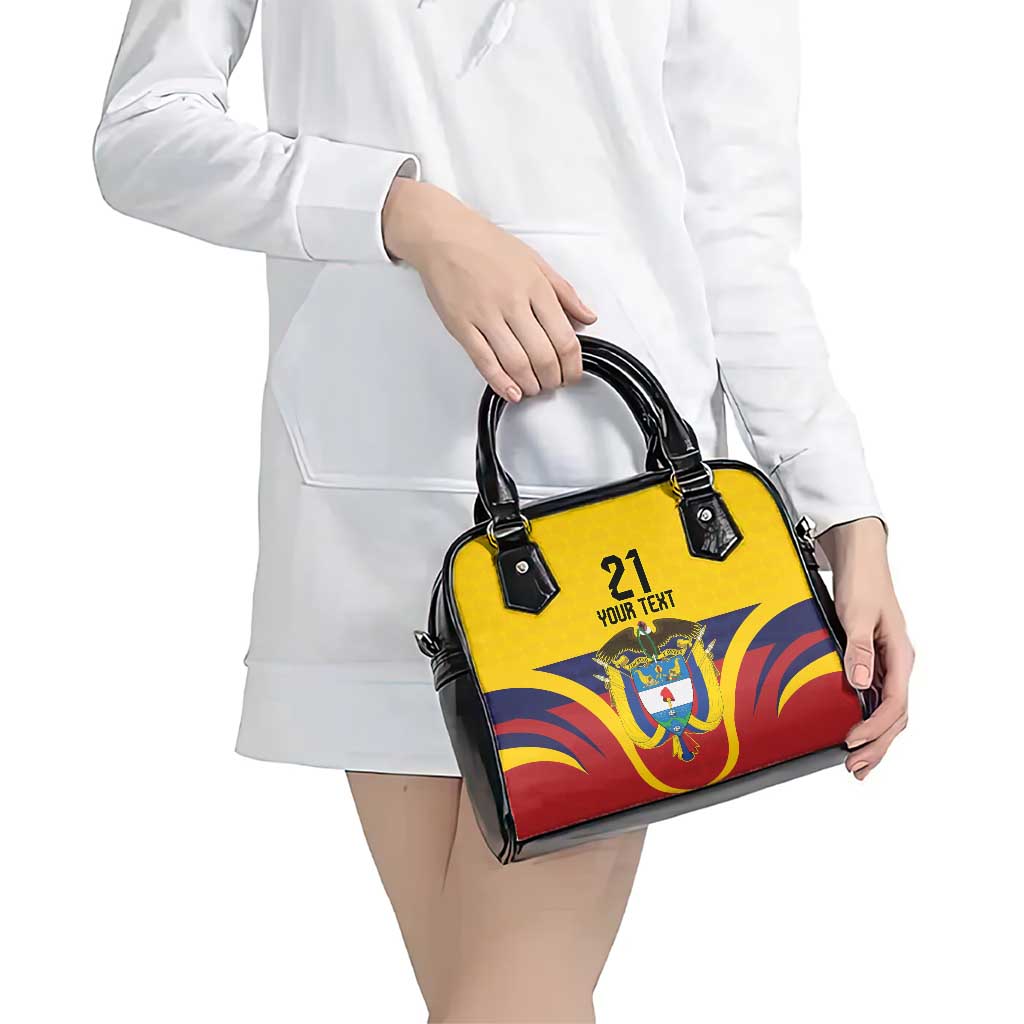 Colombia Football Custom Shoulder Handbag Come On Los Cafeteros Flag Style LT9