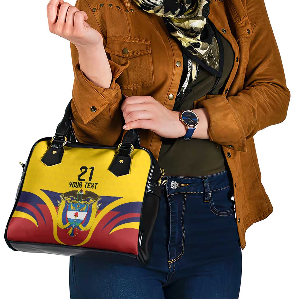 Colombia Football Custom Shoulder Handbag Come On Los Cafeteros Flag Style LT9