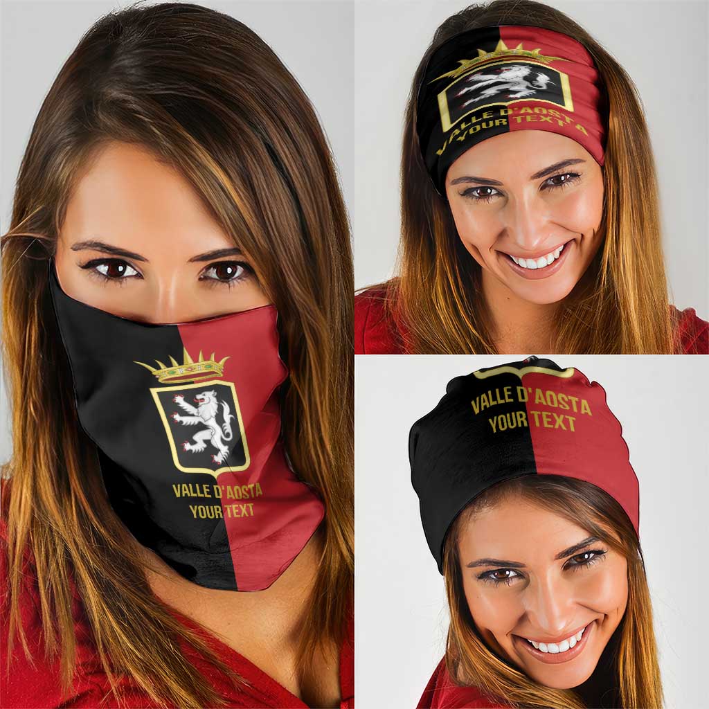 Personalized Italy Aosta Valley Neck Gaiter Inspiration Flags Style LT9