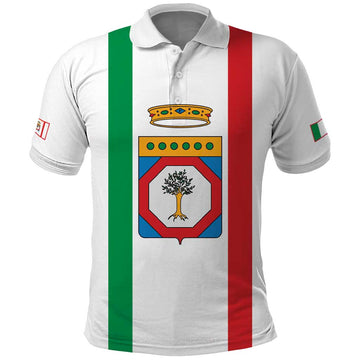 Personalized Italy Apulia Polo Shirt Inspiration Flags Style LT9
