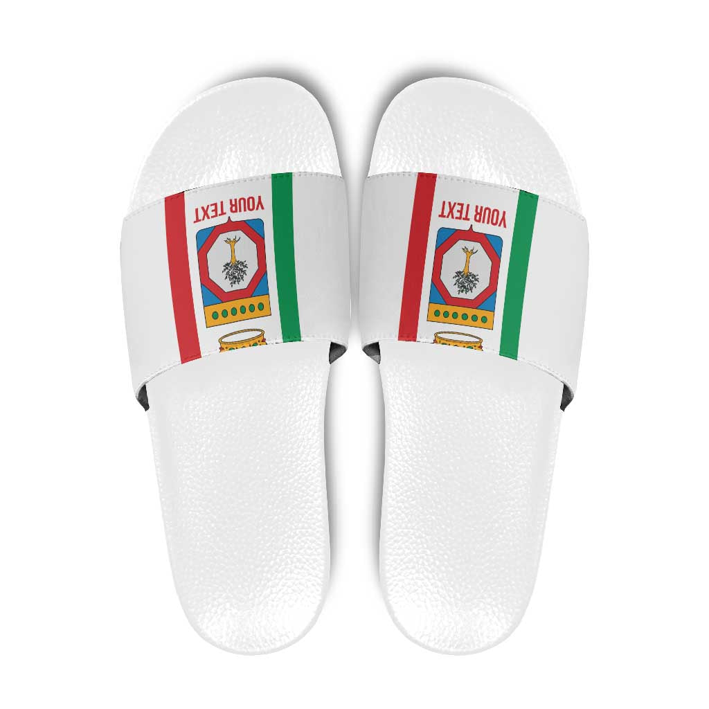 Personalized Italy Apulia Slide Sandals Inspiration Flags Style LT9