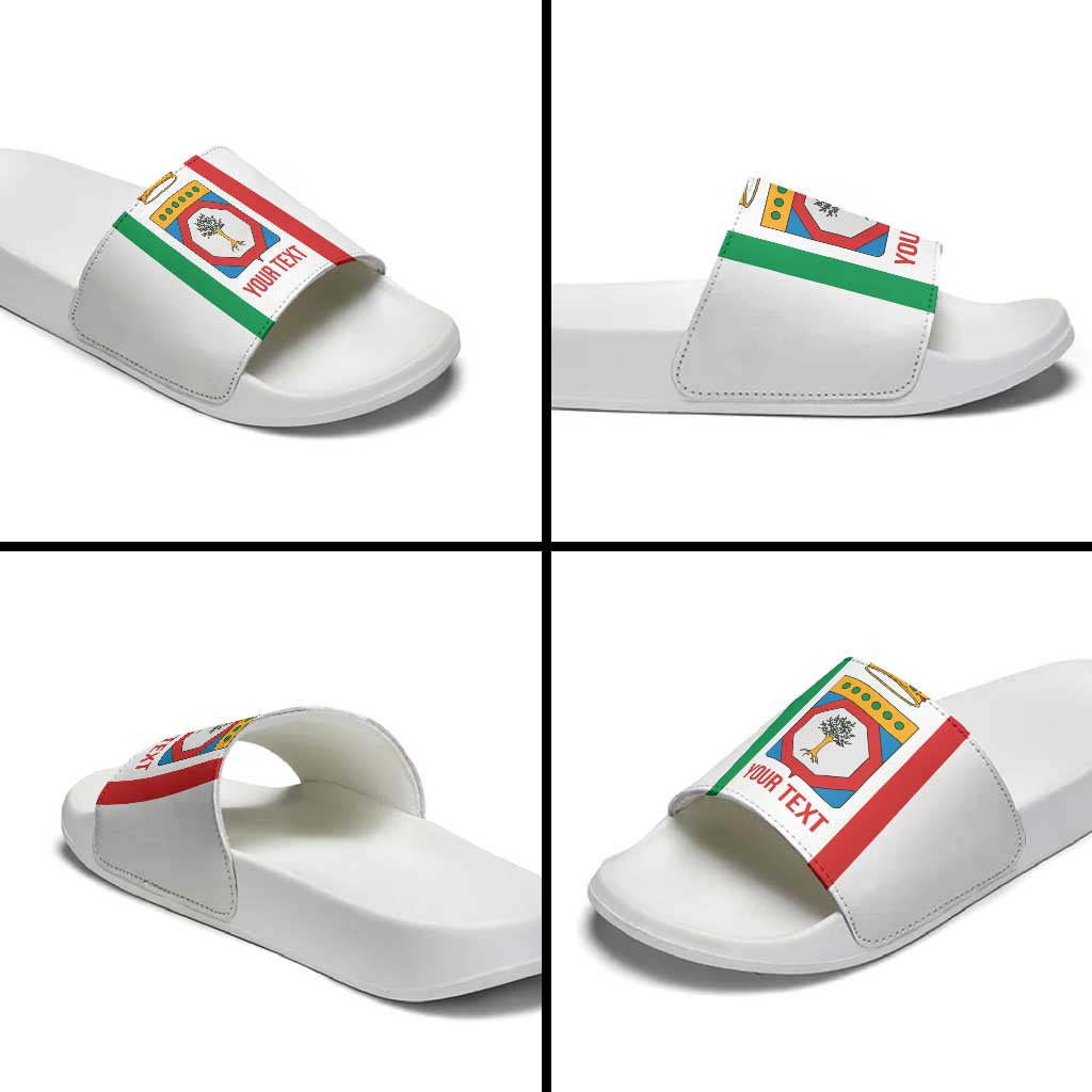 Personalized Italy Apulia Slide Sandals Inspiration Flags Style LT9