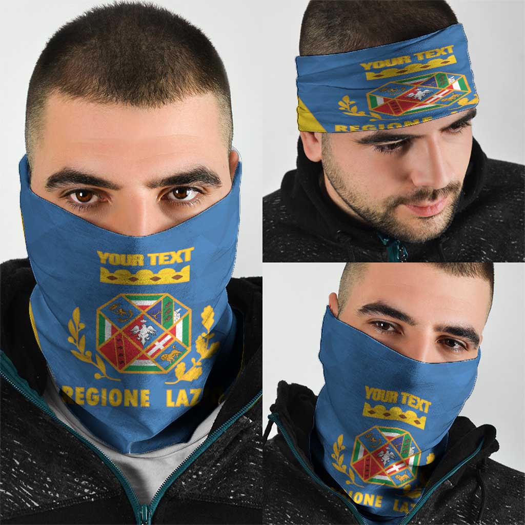 Personalized Italy Lazio Neck Gaiter Inspiration Flags Style LT9