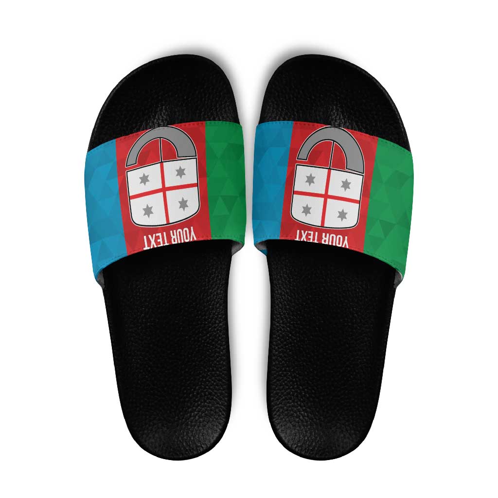 Personalized Italy Liguria Slide Sandals Inspiration Flags Style LT9