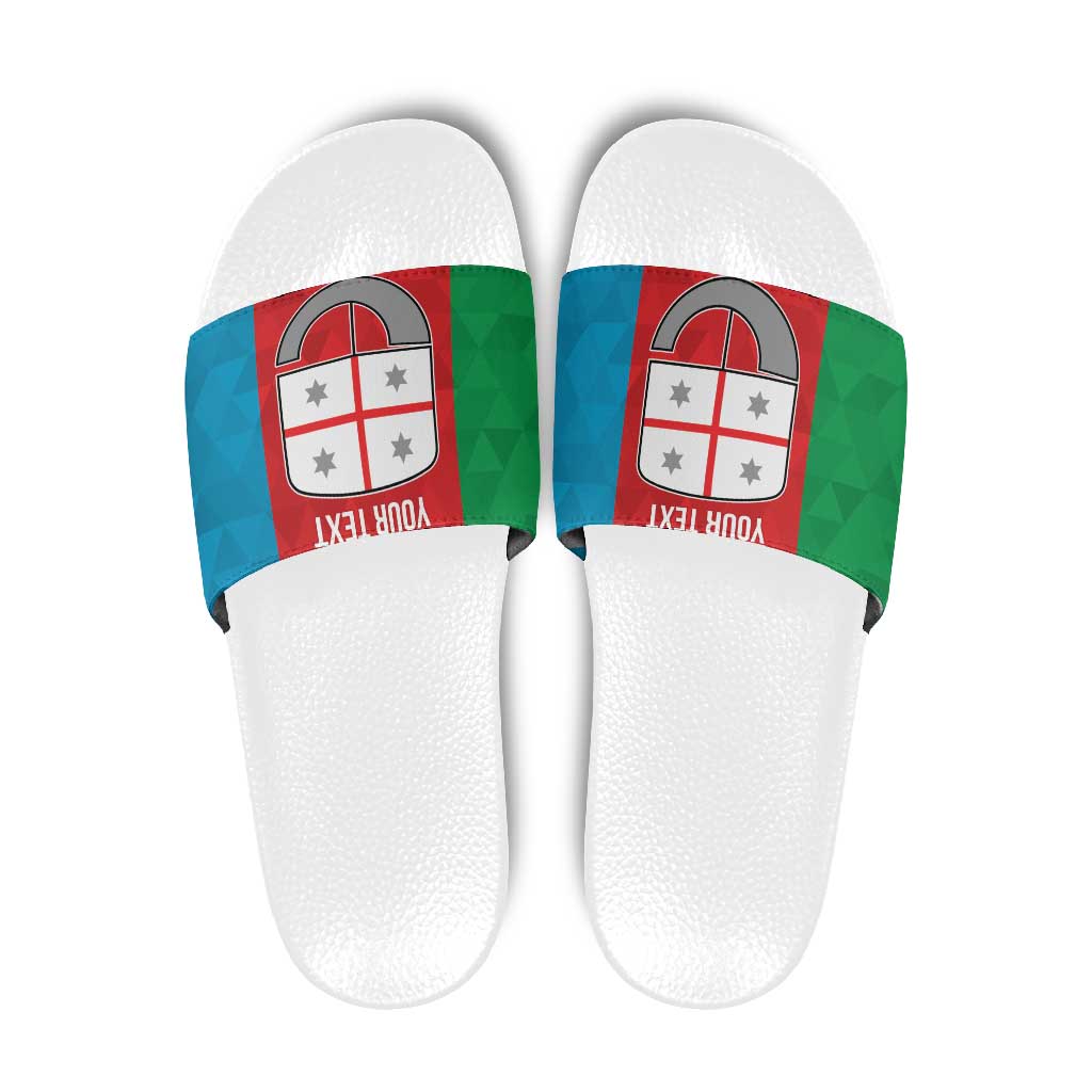 Personalized Italy Liguria Slide Sandals Inspiration Flags Style LT9