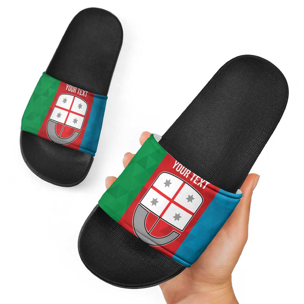 Personalized Italy Liguria Slide Sandals Inspiration Flags Style LT9