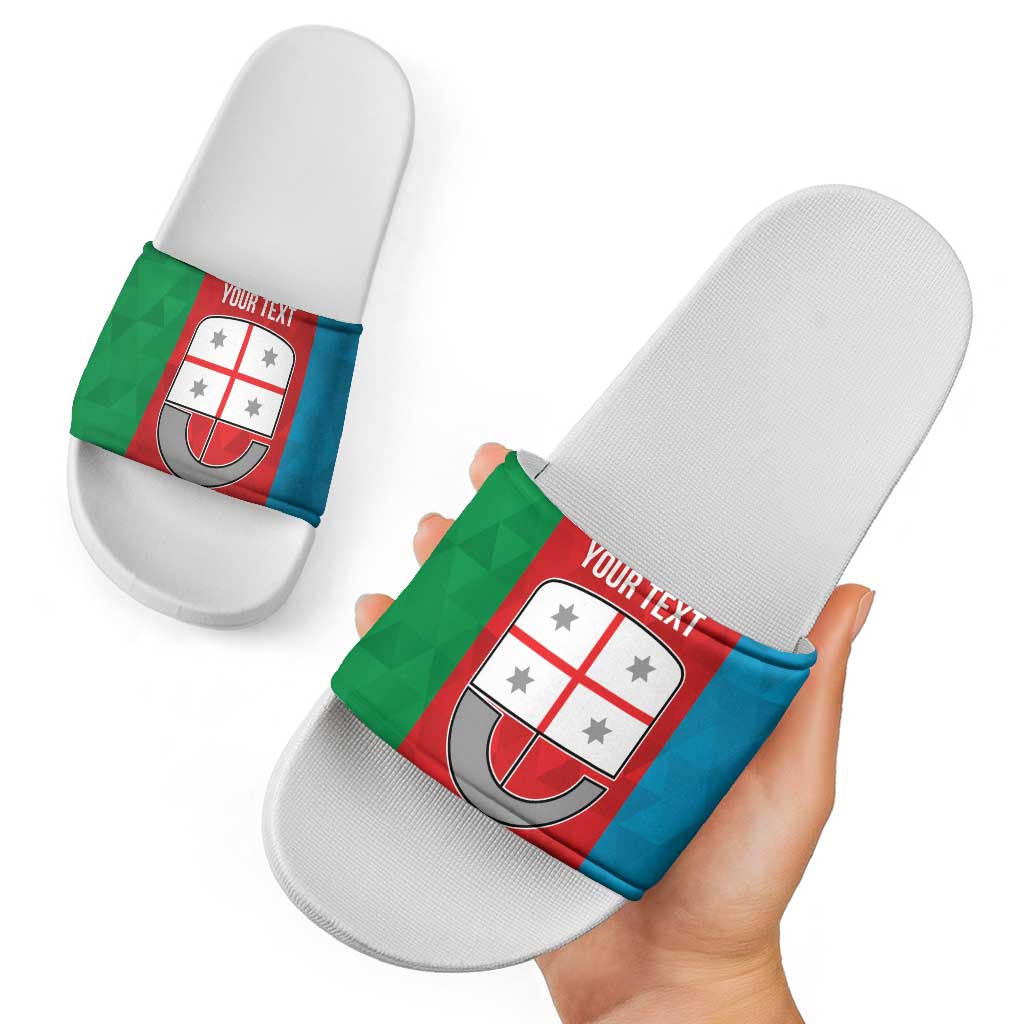 Personalized Italy Liguria Slide Sandals Inspiration Flags Style LT9
