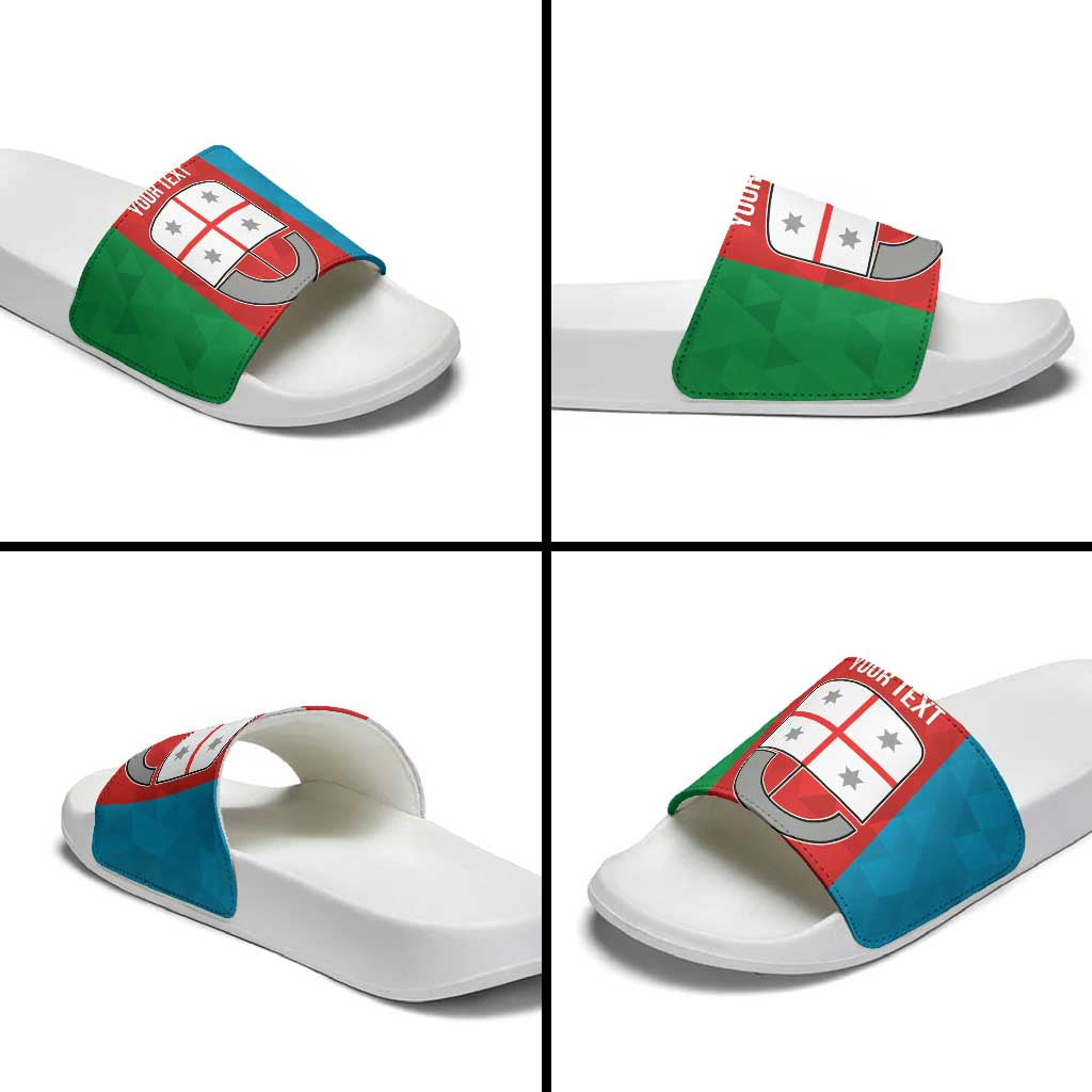 Personalized Italy Liguria Slide Sandals Inspiration Flags Style LT9