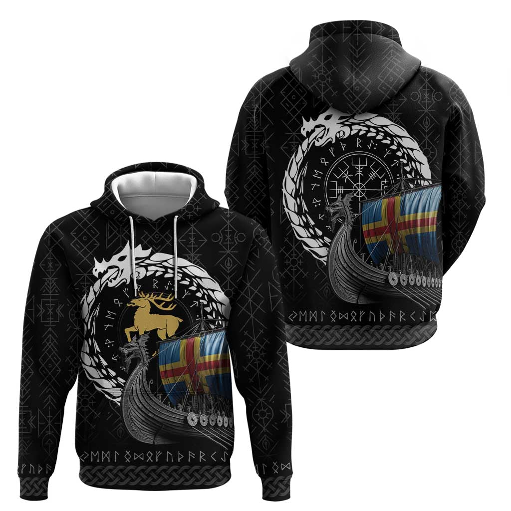 Aland Viking Drakkar Hoodie Viking Blood LT9