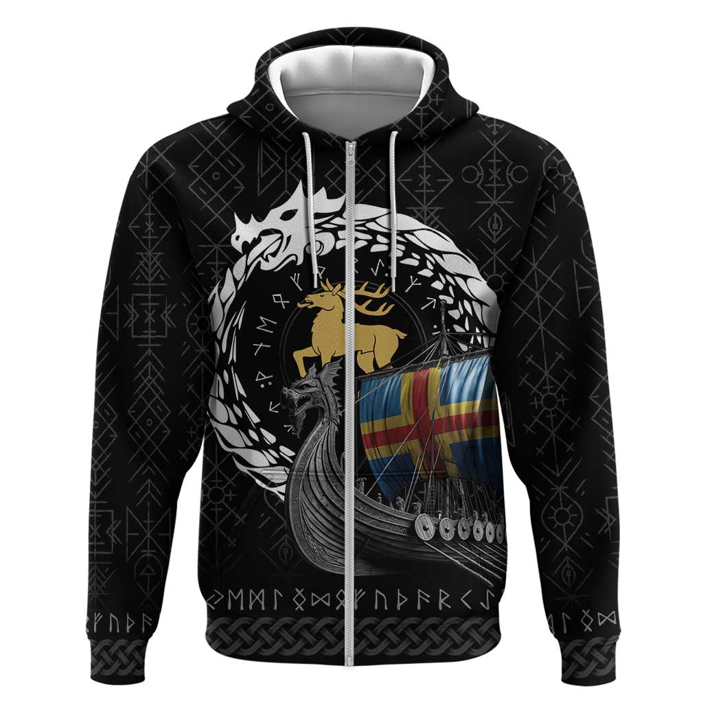 Aland Viking Drakkar Hoodie Viking Blood LT9