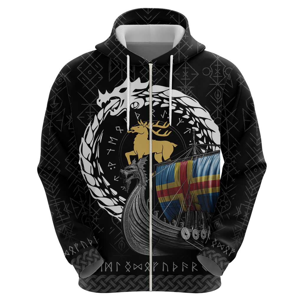 Aland Viking Drakkar Hoodie Viking Blood LT9