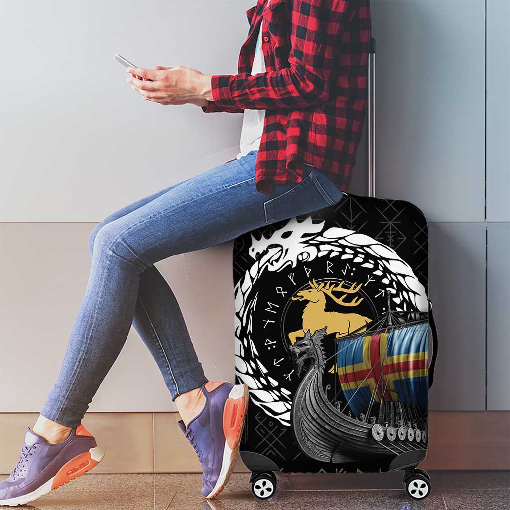 Aland Viking Drakkar Luggage Cover Viking Blood LT9