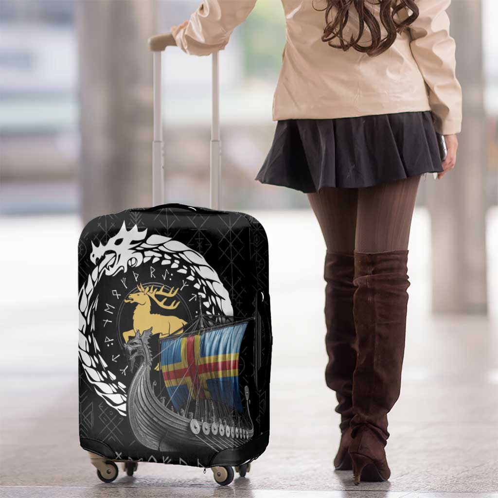 Aland Viking Drakkar Luggage Cover Viking Blood LT9