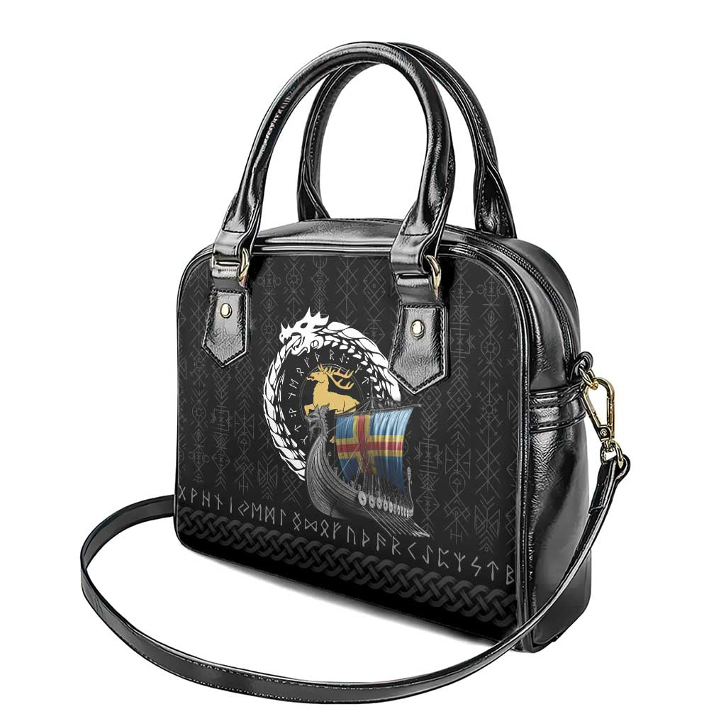 Aland Viking Drakkar Shoulder Handbag Viking Blood LT9