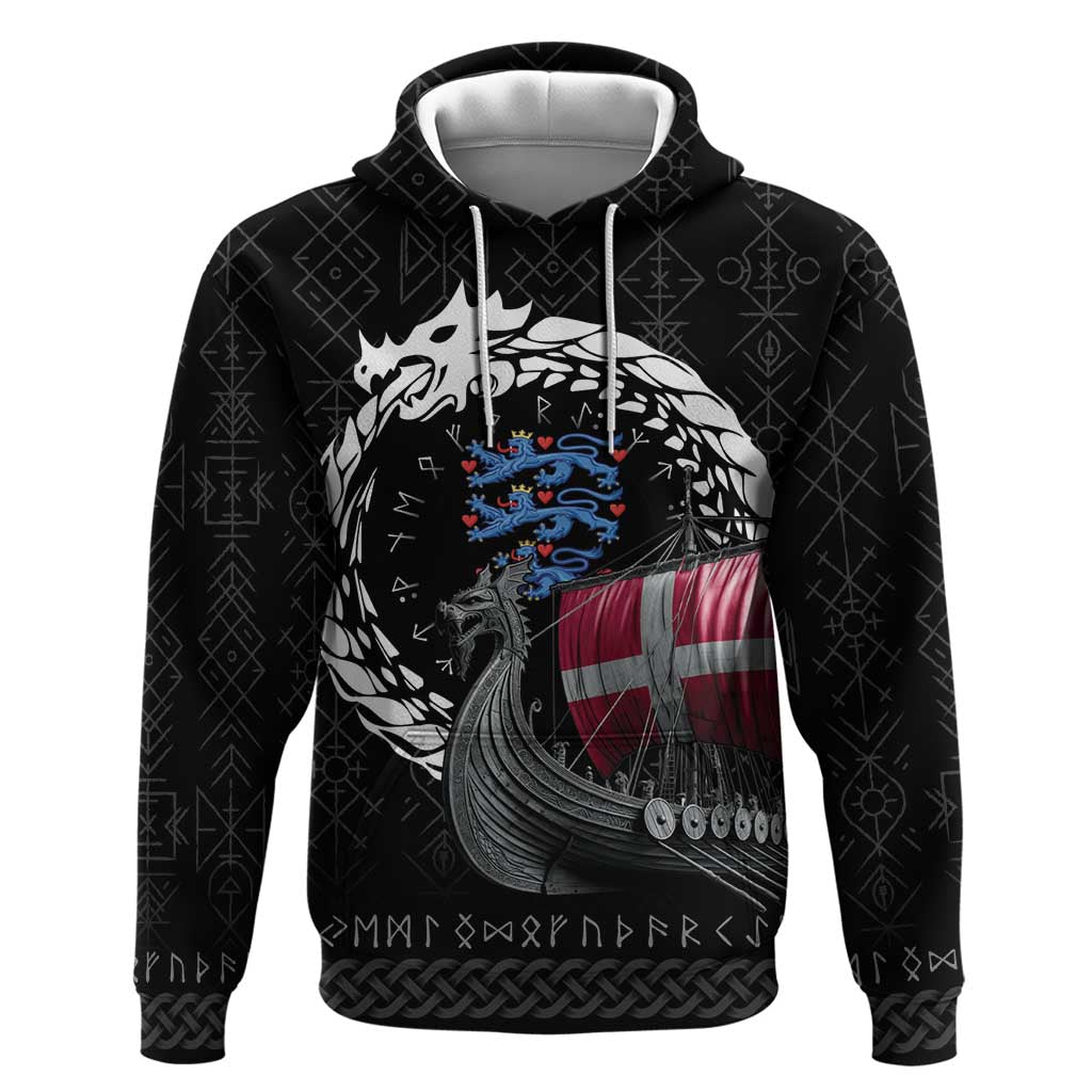 Denmark Viking Drakkar Hoodie Viking Blood LT9
