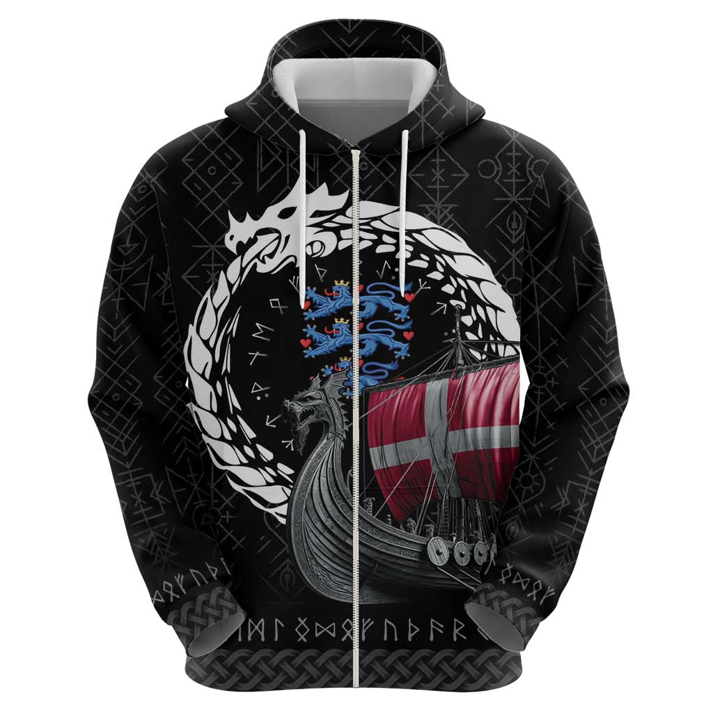 Denmark Viking Drakkar Hoodie Viking Blood LT9