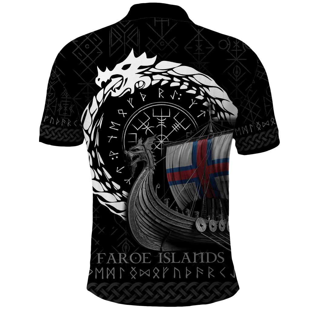Faroe Islands Viking Drakkar Polo Shirt Viking Blood LT9
