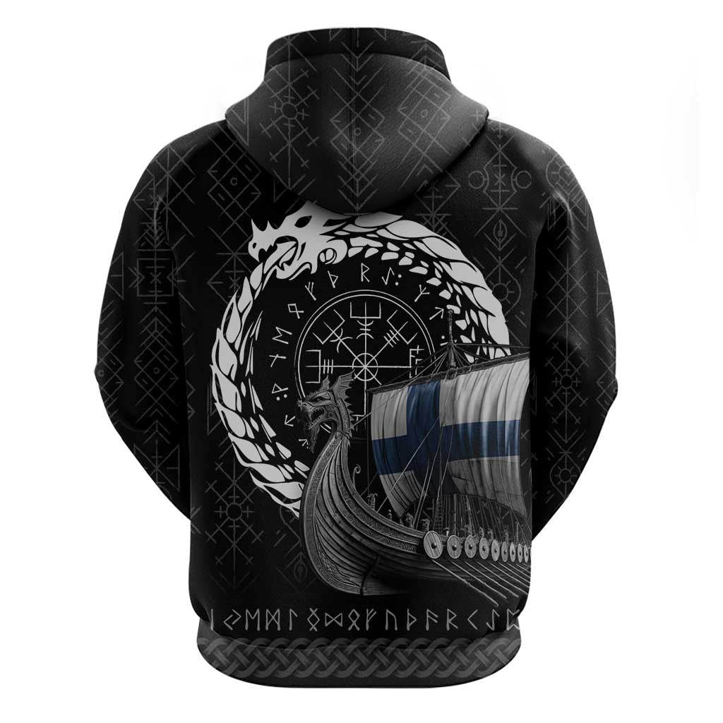 Finland Viking Drakkar Hoodie Viking Blood LT9