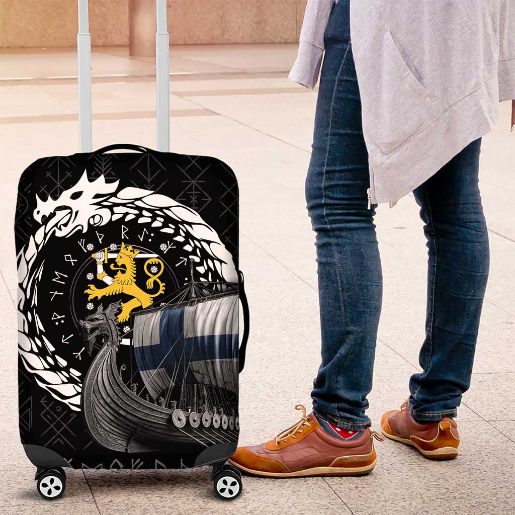 Finland Viking Drakkar Luggage Cover Viking Blood LT9