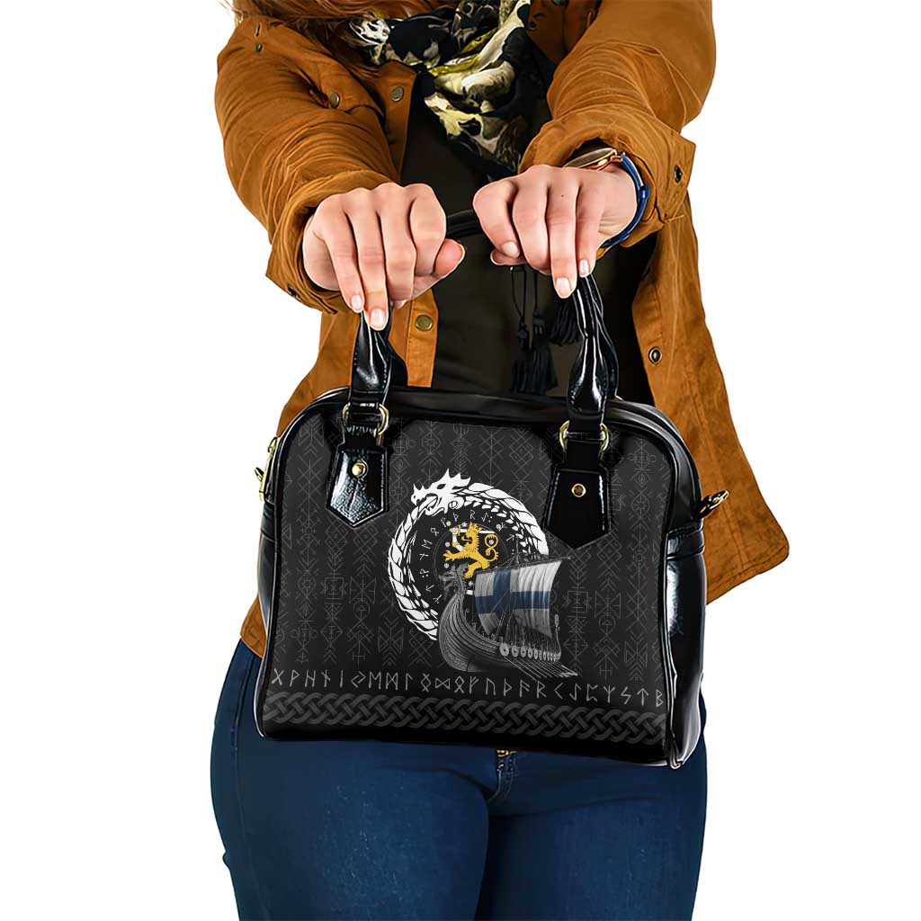 Finland Viking Drakkar Shoulder Handbag Viking Blood LT9