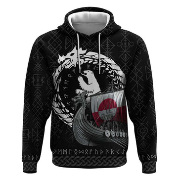 Greenland Viking Drakkar Hoodie Viking Blood LT9