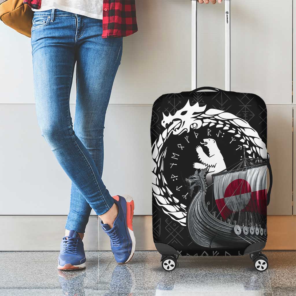 Greenland Viking Drakkar Luggage Cover Viking Blood LT9