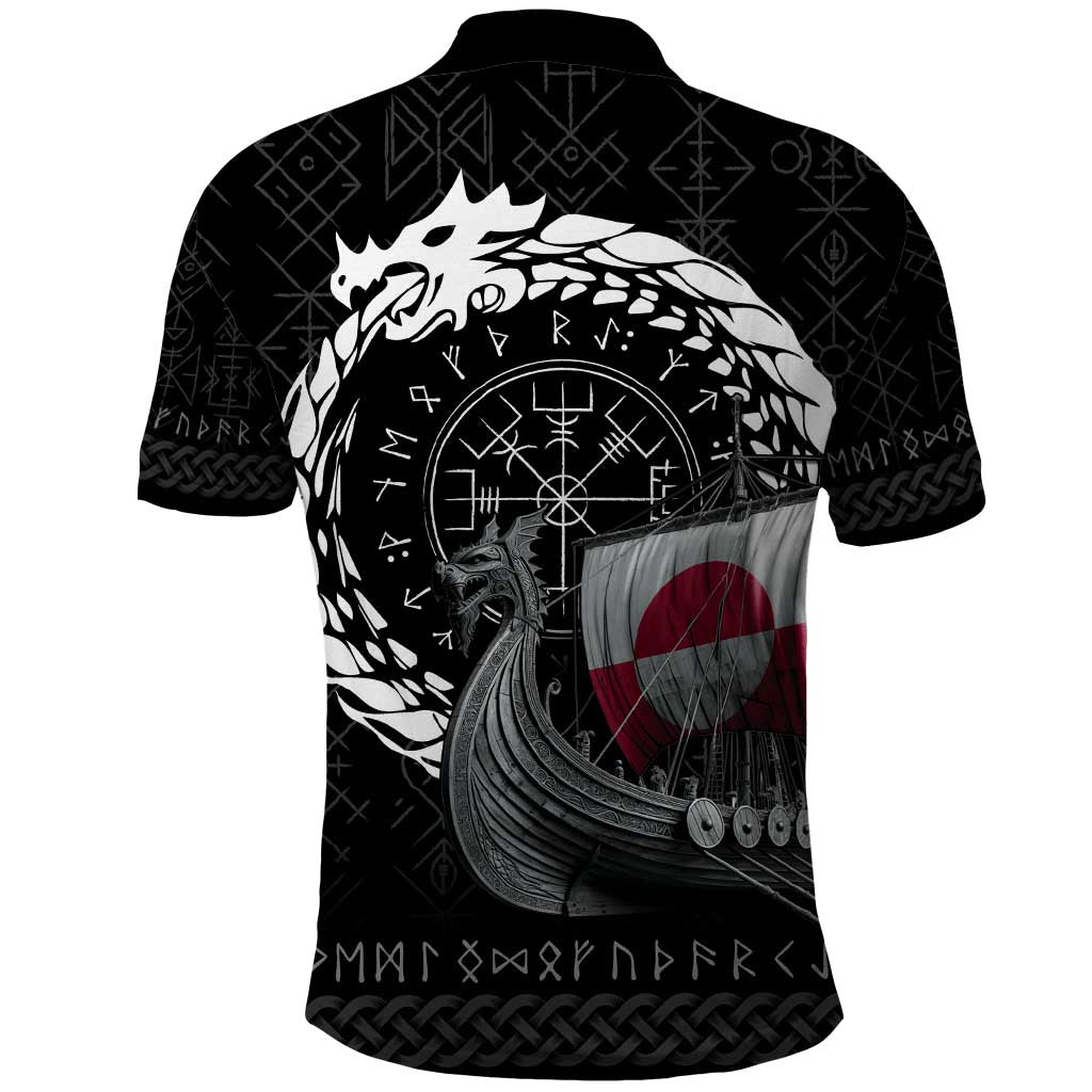Greenland Viking Drakkar Polo Shirt Viking Blood LT9