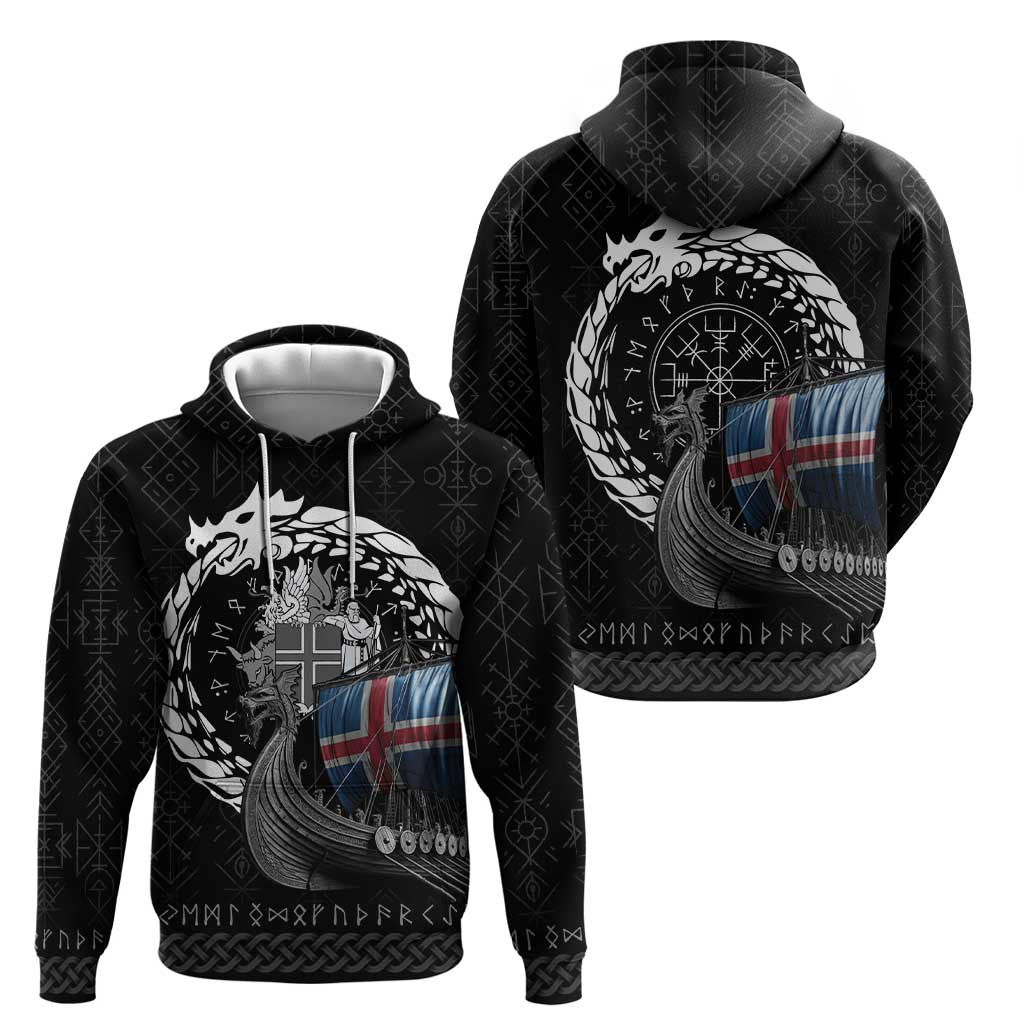 Iceland Viking Drakkar Hoodie Viking Blood LT9