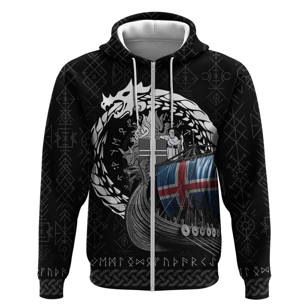 Iceland Viking Drakkar Hoodie Viking Blood LT9