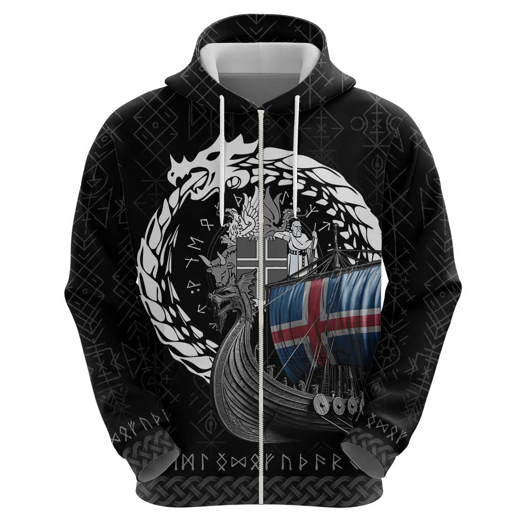 Iceland Viking Drakkar Hoodie Viking Blood LT9