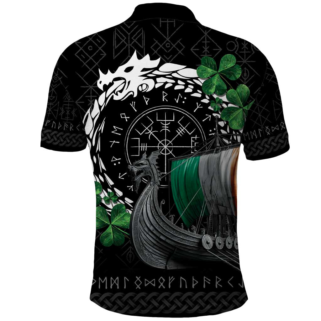 Ireland Viking Drakkar Polo Shirt Viking Blood LT9
