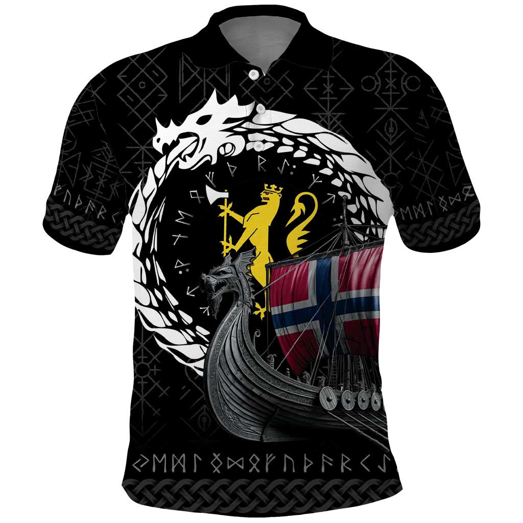 Norway Viking Drakkar Polo Shirt Viking Blood LT9